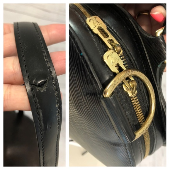 Black Epi Leather Louis Vuitton Mabillon Backpack main image 8